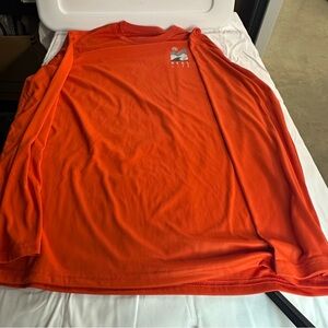 Reel Life Performance Long‎ Sleeve Fishing Shirt Mens  XL orange